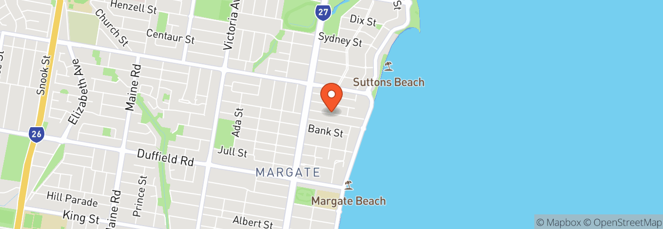 Map of Sunny's Margate Beach