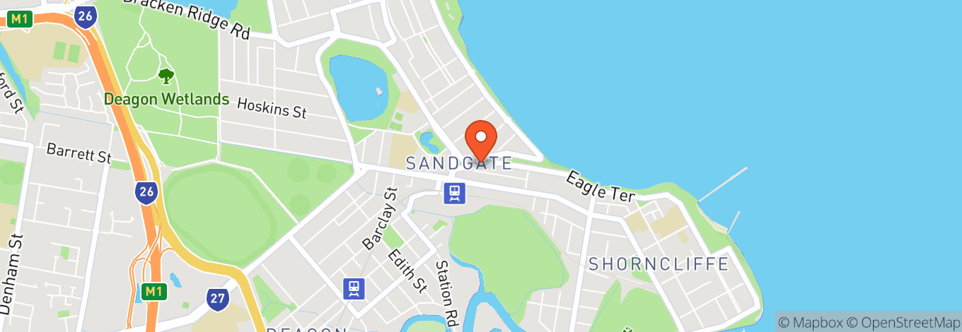 Map of Sandgate Town Hall