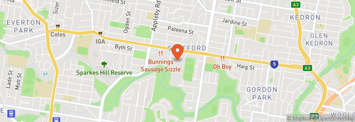 Map of Stafford City Tavern