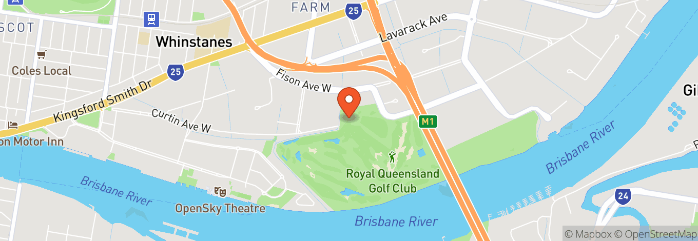 Map of Royal Queensland Golf Club