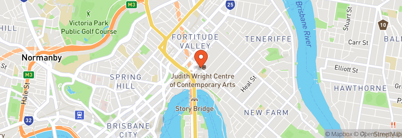 Map of Judith Wright Centre of Contemporary Arts