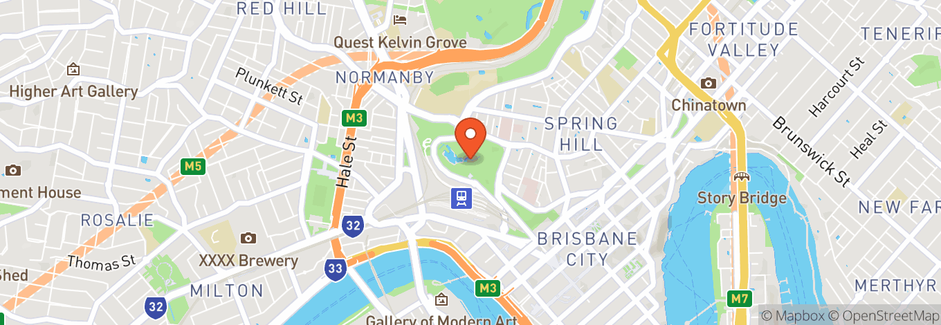 Map of Roma Street Parkland Amphitheatre
