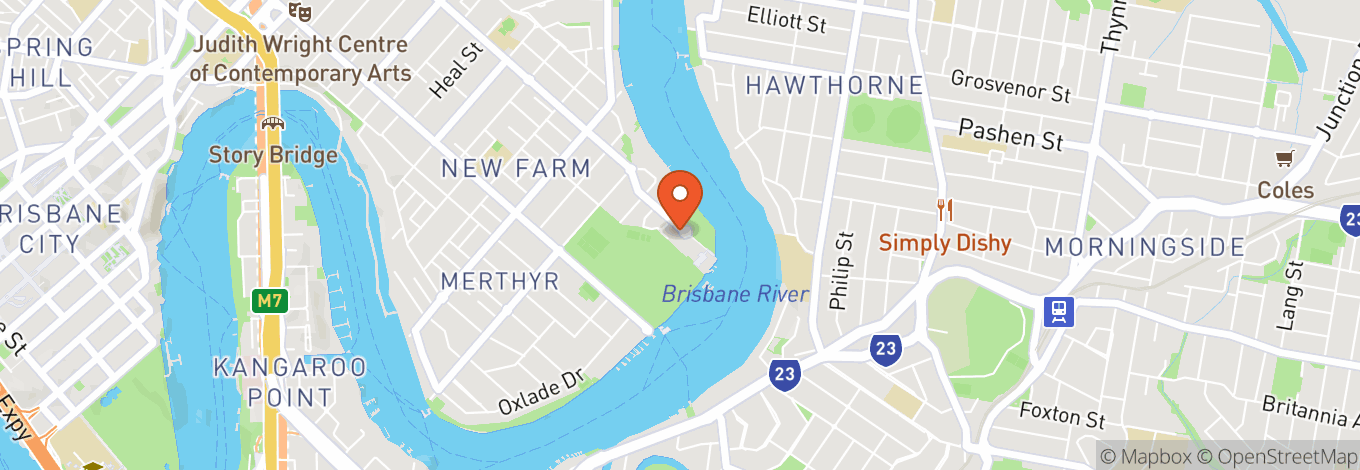 Map of Brisbane Powerhouse