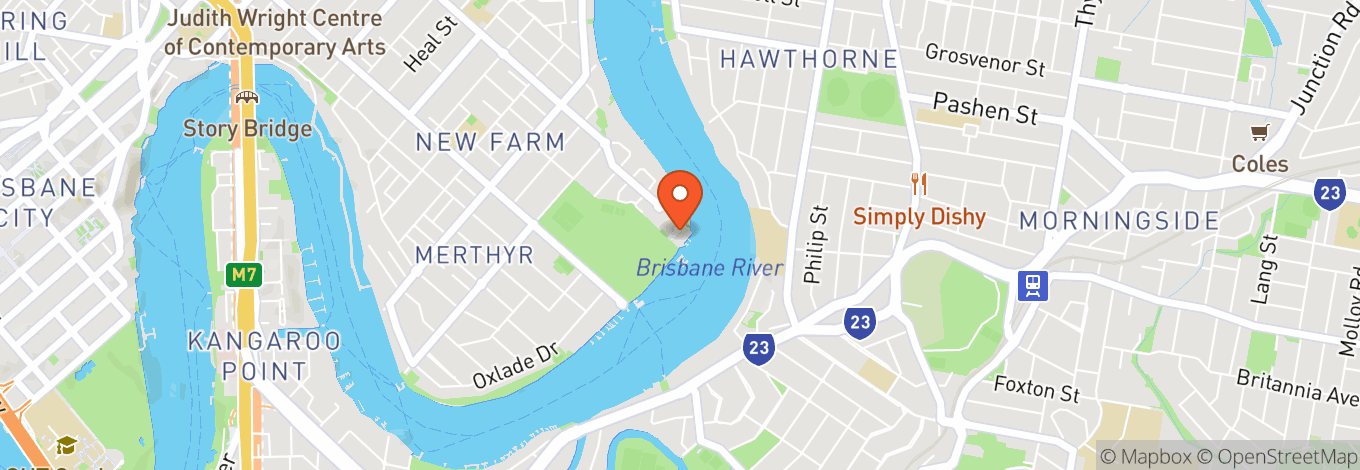 Map of Brisbane Powerhouse
