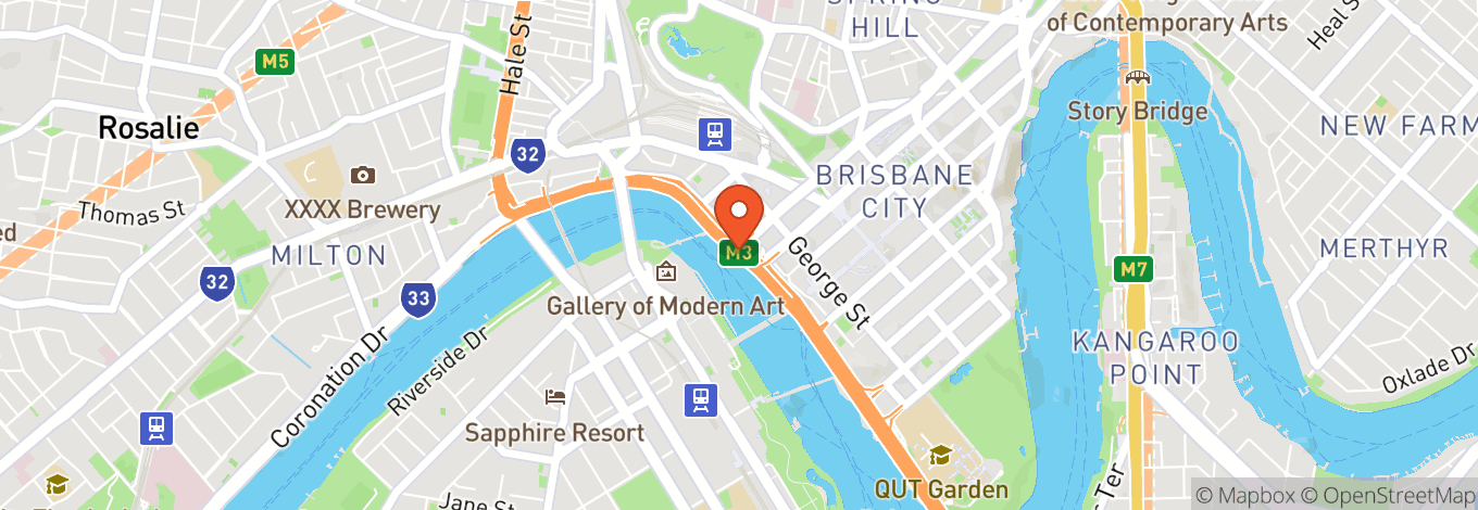 Map of W Brisbane