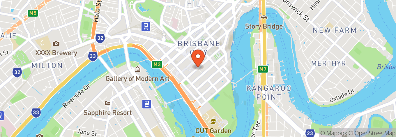 Map of Brisbane City