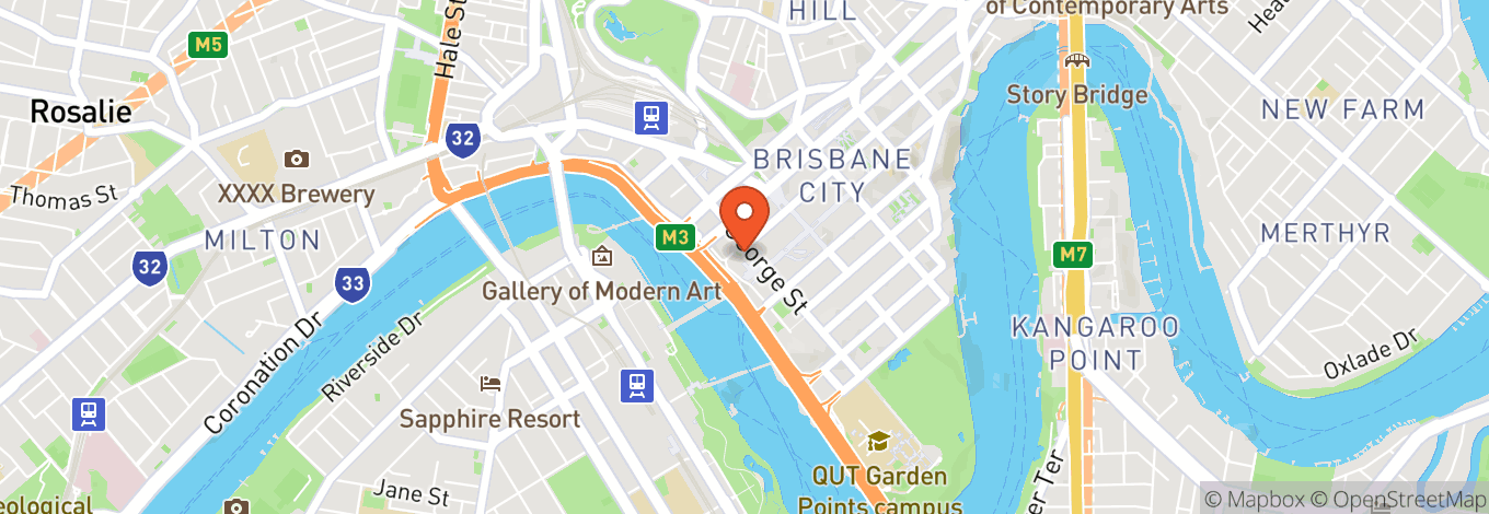 Map of Brisbane Square