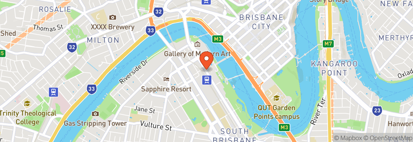 Map of Queensland Performing Arts Centre (QPAC) - Glasshouse Theatre