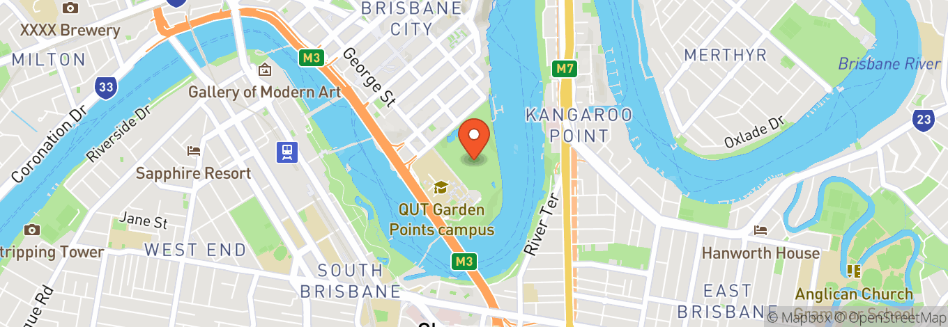 Map of City Botanic Gardens River Hub