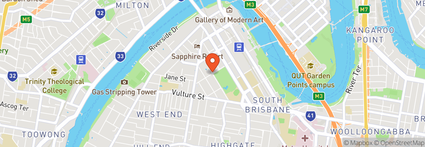 Map of Glasshouse Theatre - Qpac