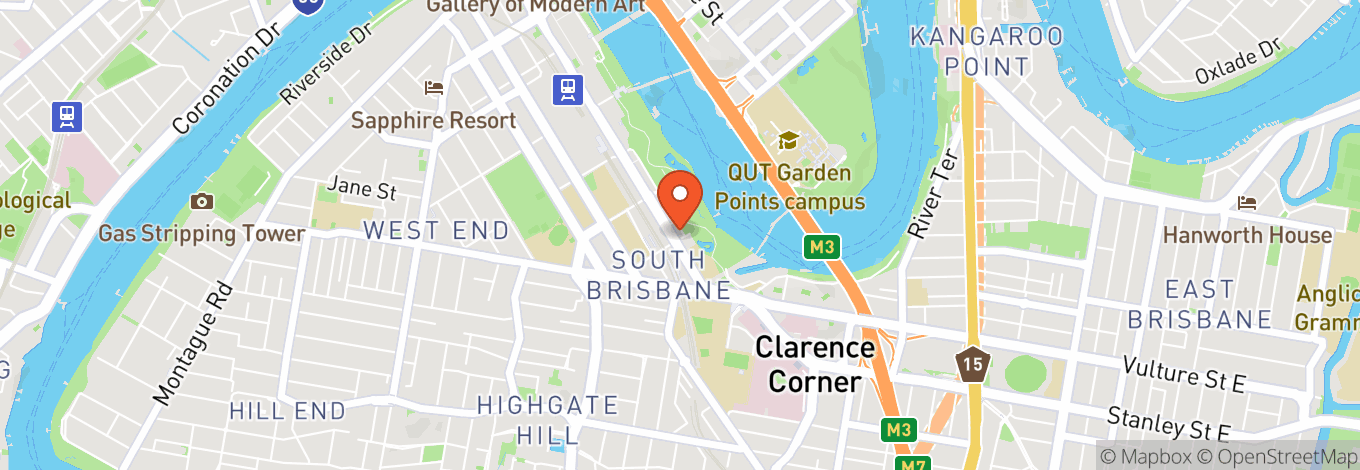 Map of Australian Retirement Trust Festival Garden - South Bank Piazza
