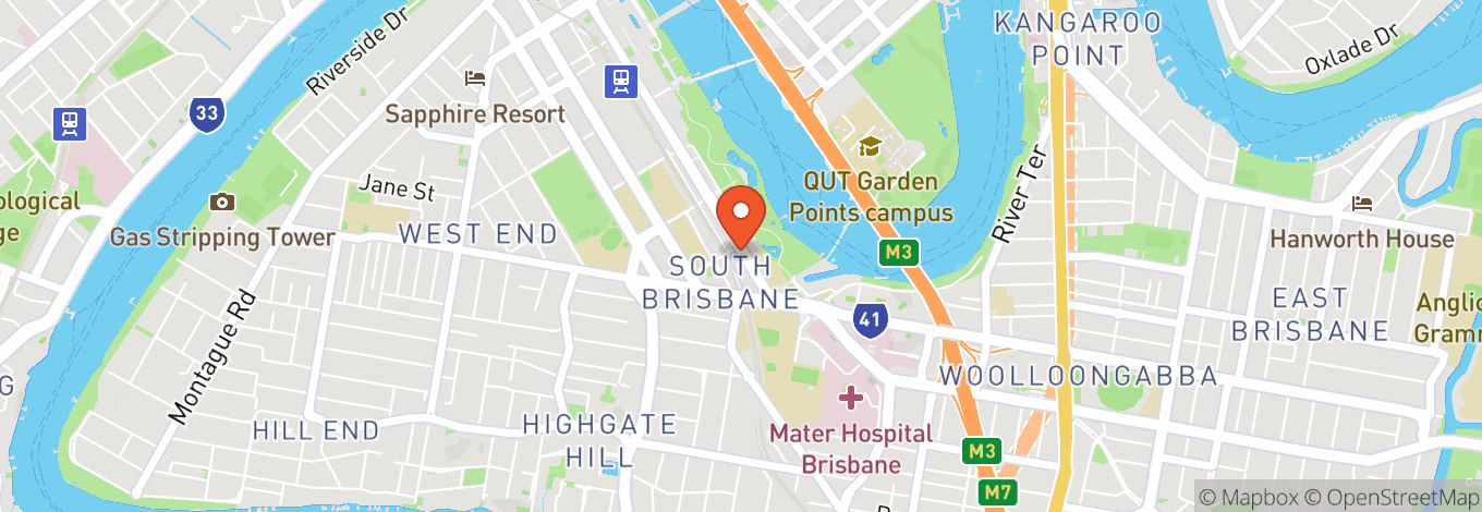 Map of Emporium Hotel South Bank
