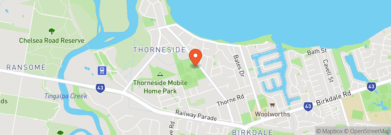 Map of Thorneside Community Hall