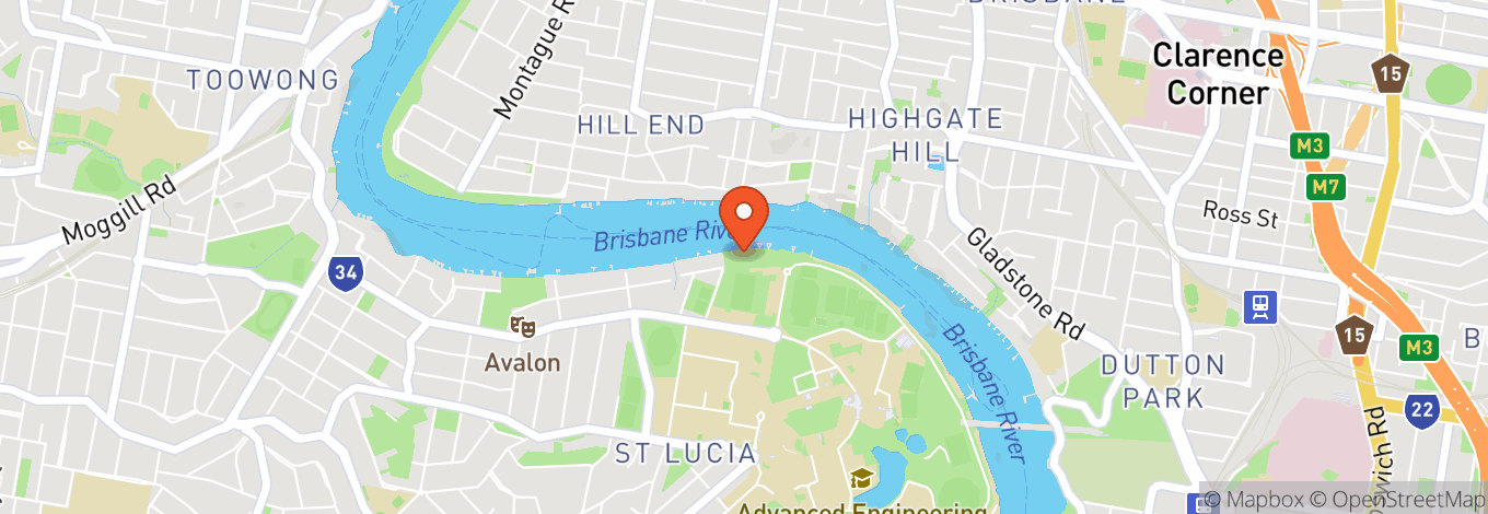 Map of Toowong Rowing Club