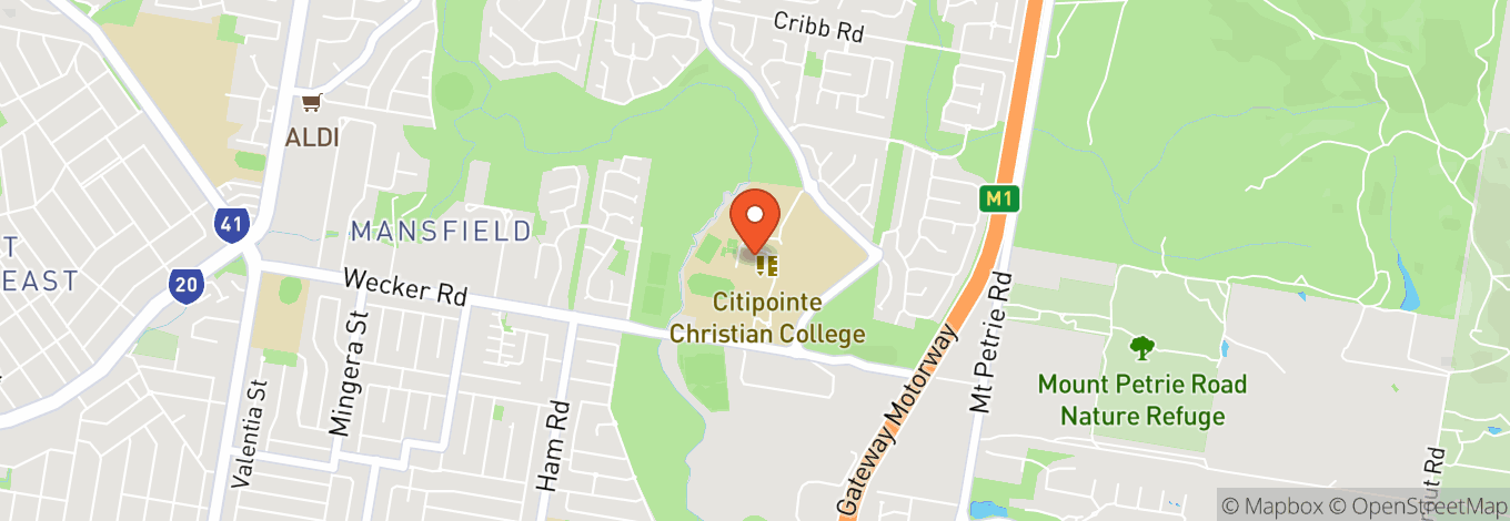 Map of Citipointe Church Brisbane