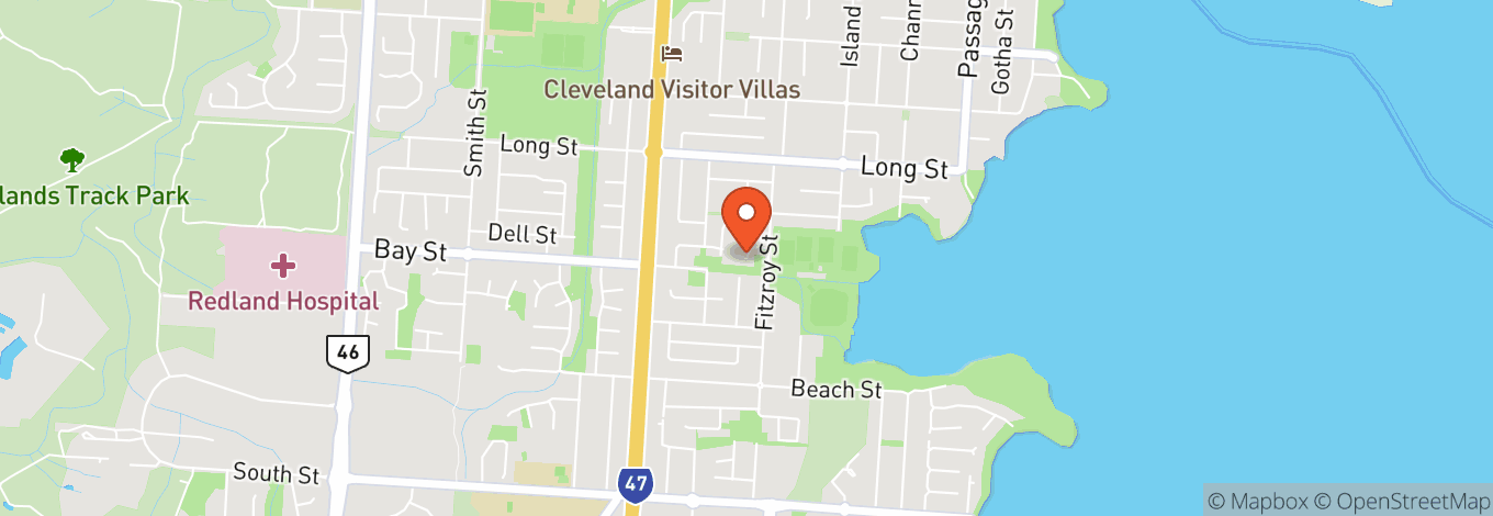 Map of Cleveland Sands Hotel