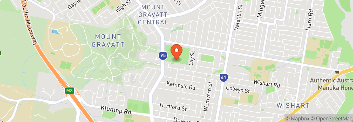 Map of Mt Gravatt Showgrounds