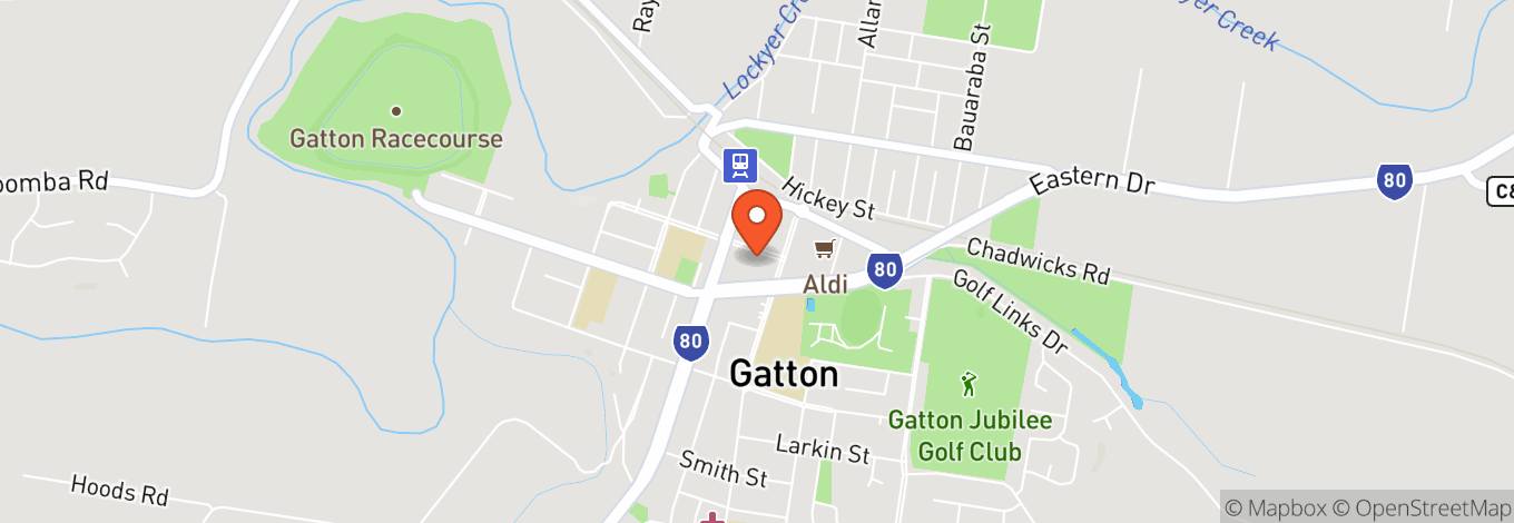 Map of Gatton Shire Hall