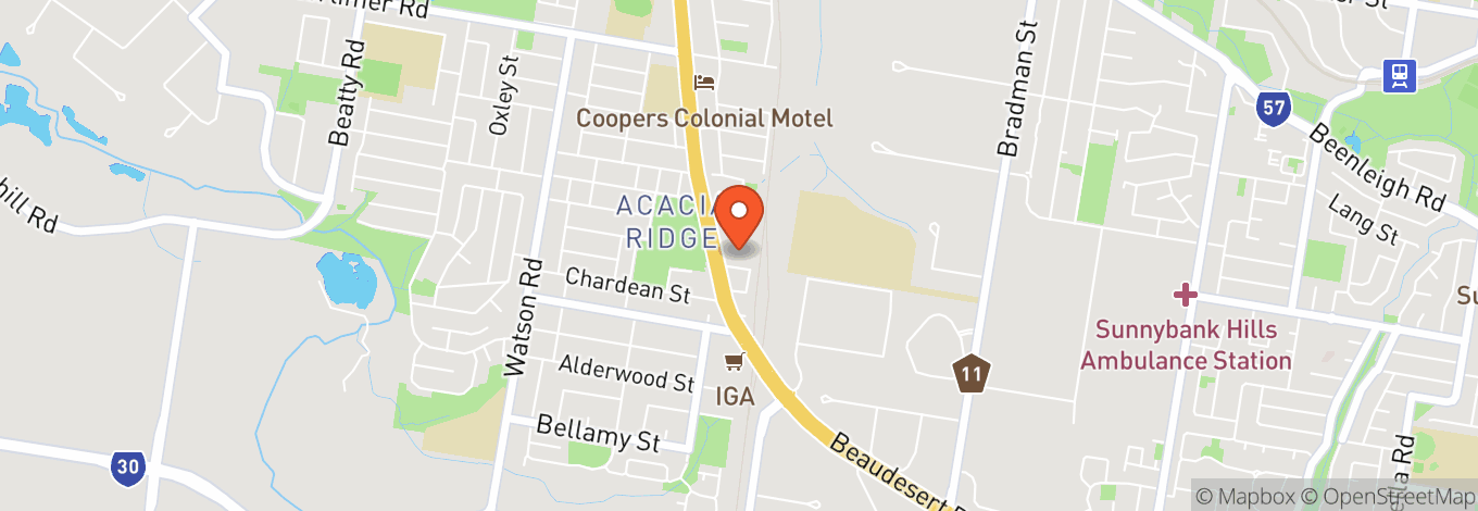 Map of Acacia Ridge Hotel