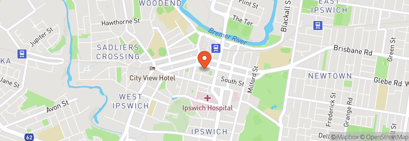 Map of Ipswich Civic Centre