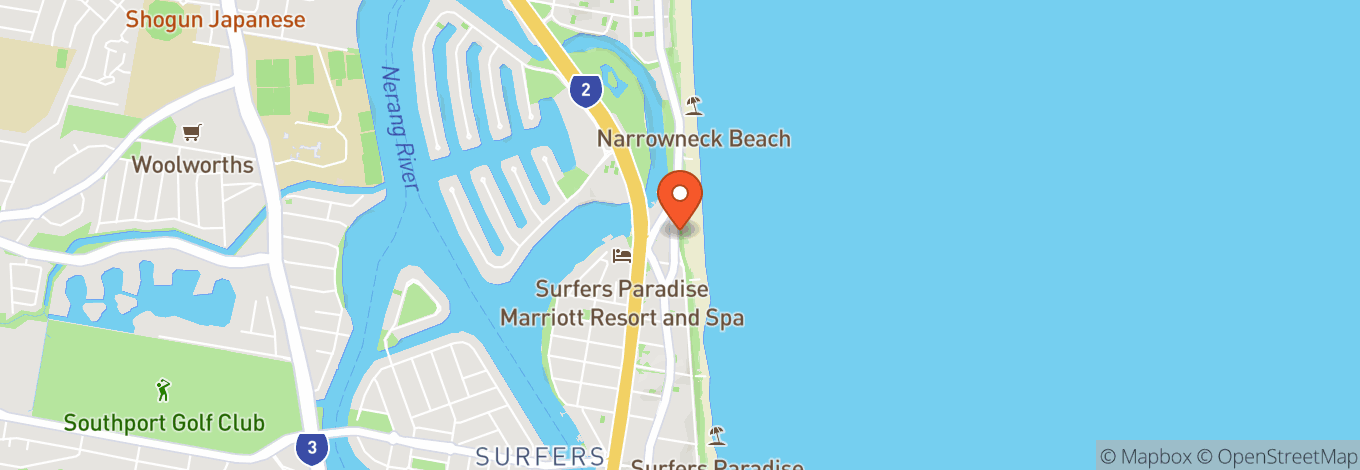 Map of JW Marriott Gold Coast Resort & Spa