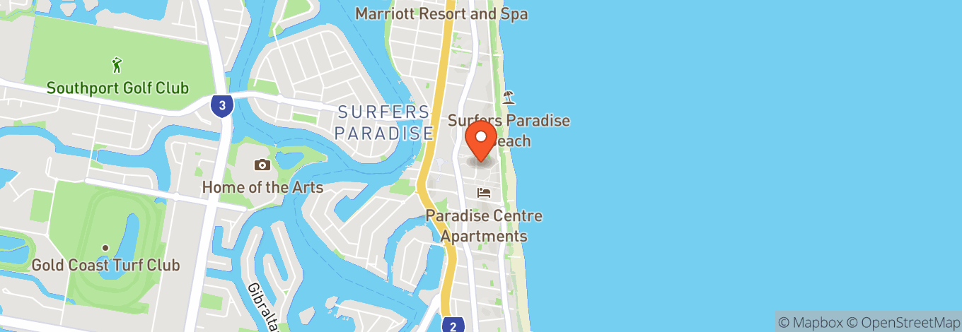 Map of Arcade Nightclub Gold Coast