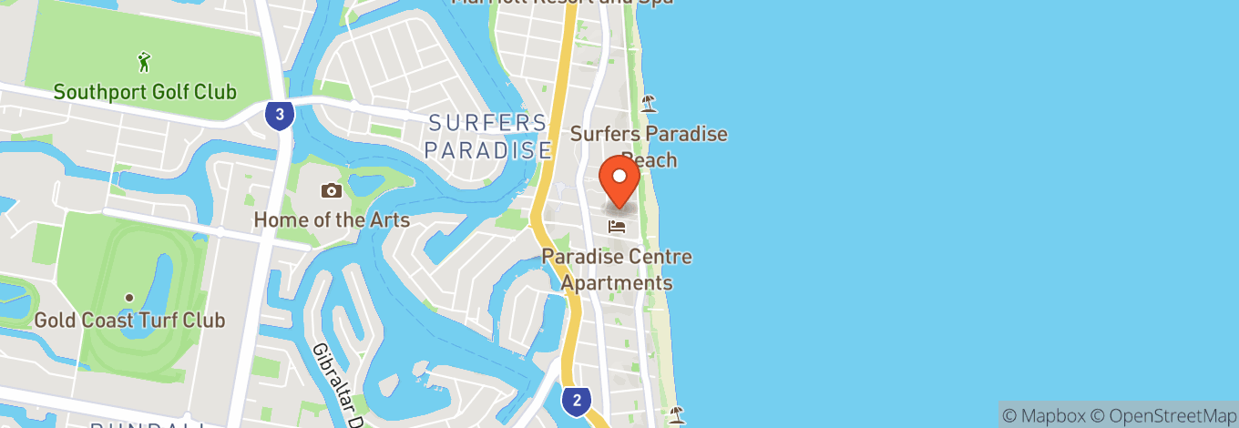 Map of Surfers Paradise Tavern