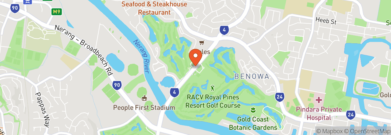 Map of Royal Pines Resort