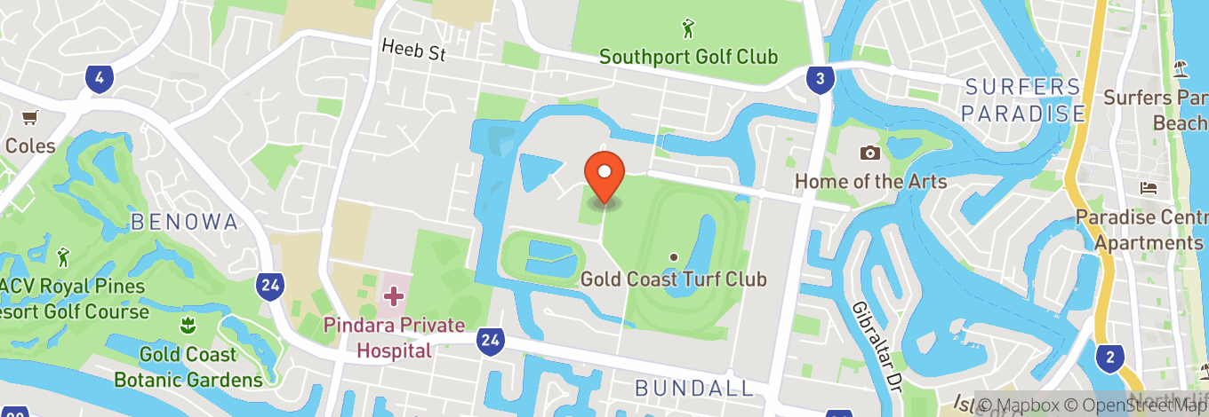 Map of Gold Coast Turf Club