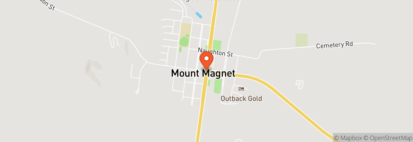 Map of Mount Magnet Racecourse