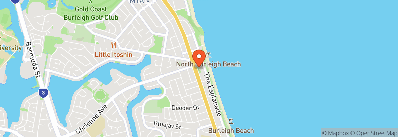 Map of Burleigh Heads Rsl Sub-Branch