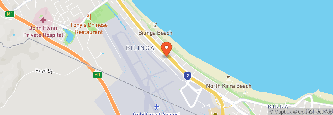 Map of Southern Cross University, Gold Coast Campus