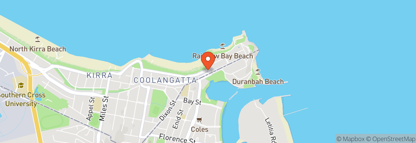 Map of Komune Resort And Beach Club Coolangatta Gold Coast