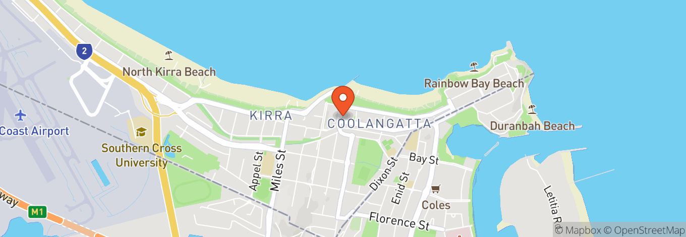 Map of Coolangatta Sands Hotel