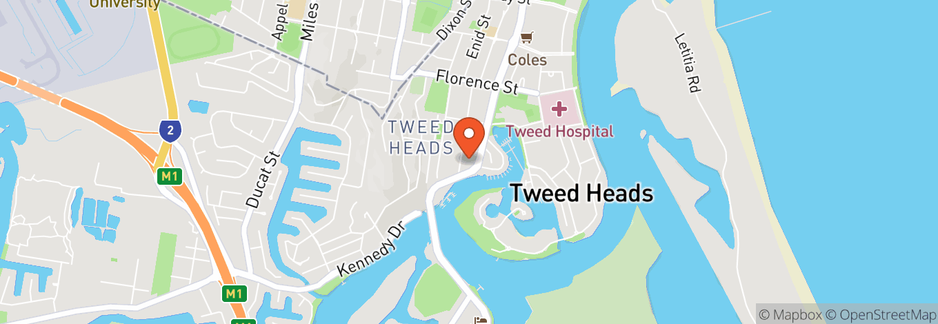 Map of Tweed Heads Civic and Cultural Centre