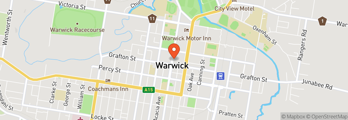 Map of Criterion Hotel Warwick