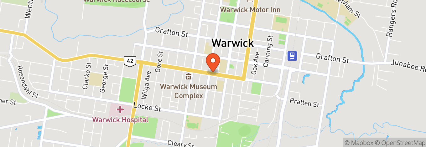 Map of Leslie Park Warwick