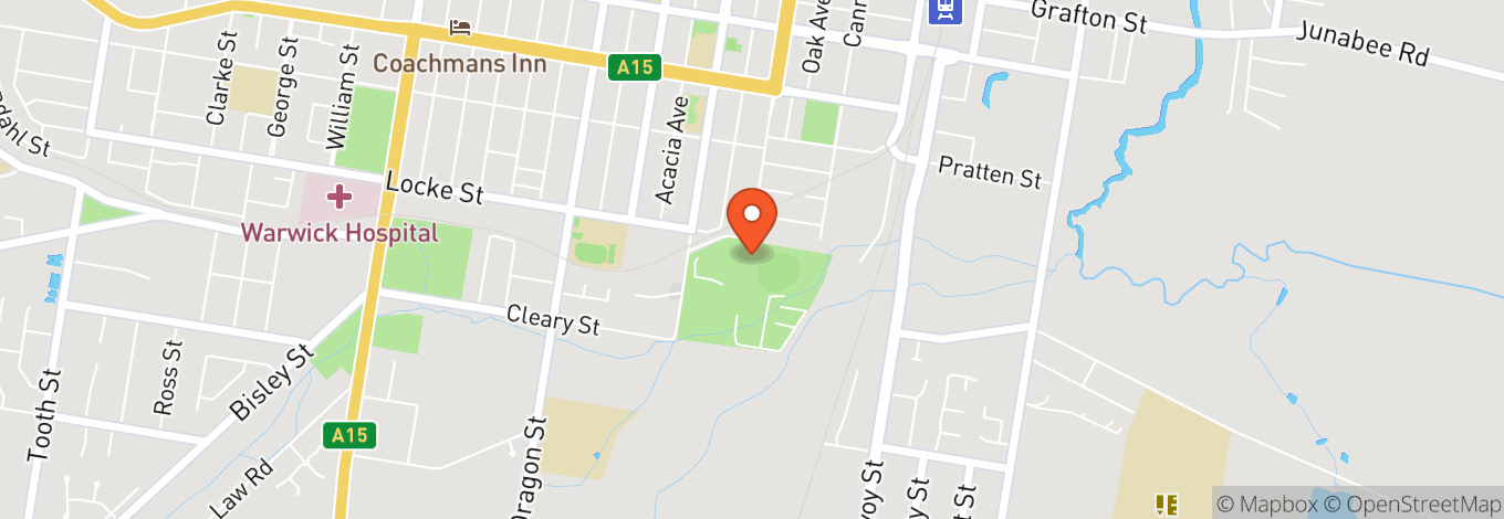 Map of Warwick Showgrounds