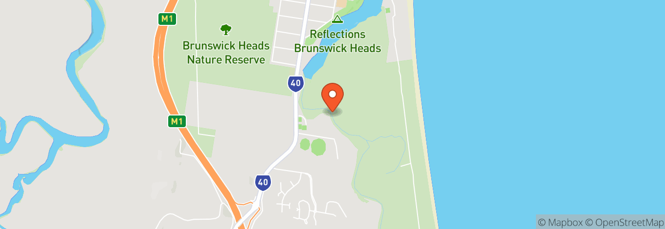 Map of Brunswick Heads Bowling Club