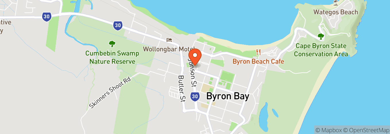 Map of Byron Theatre