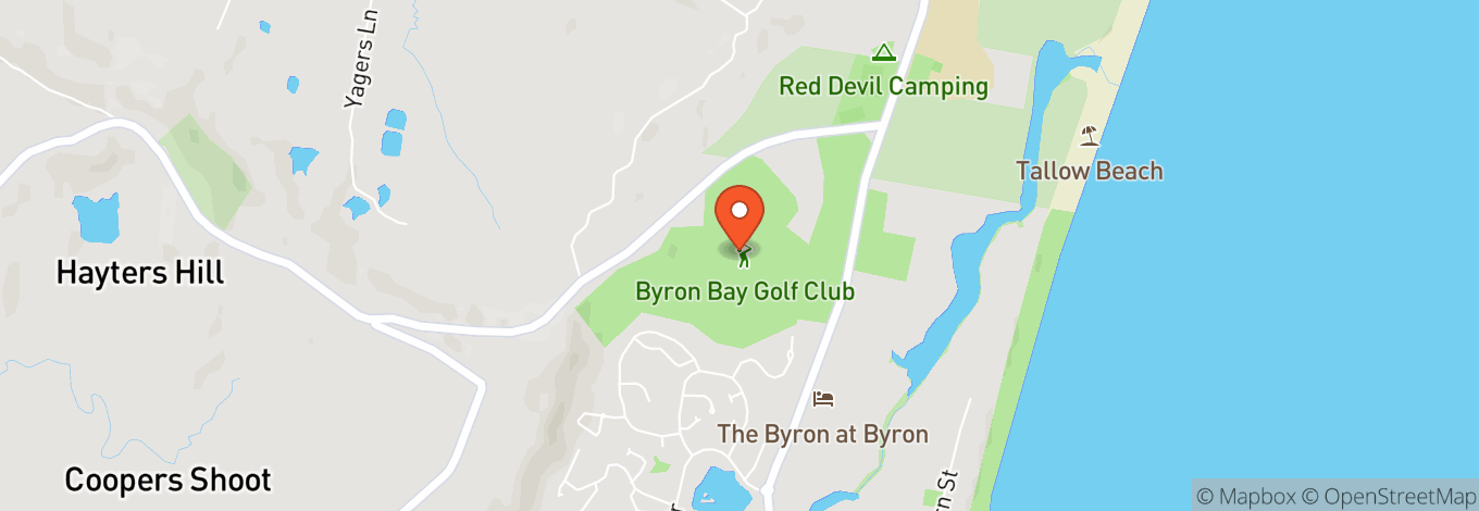 Map of Byron Bay Golf Club