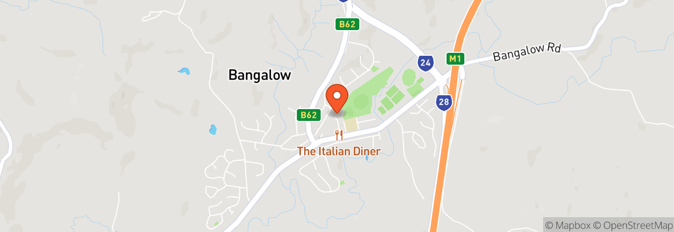 Map of Bangalow A&I Hall