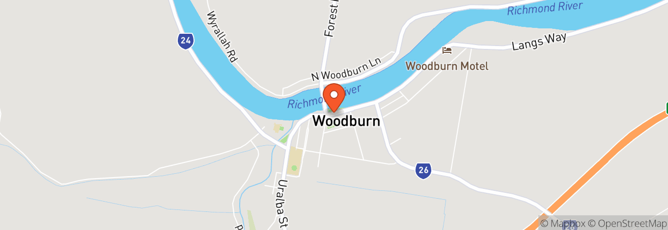Map of Tba - Woodburn