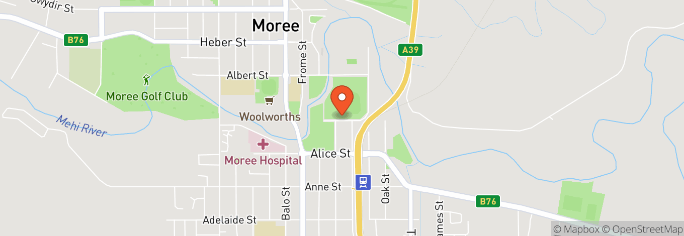 Map of Moree Showgrounds
