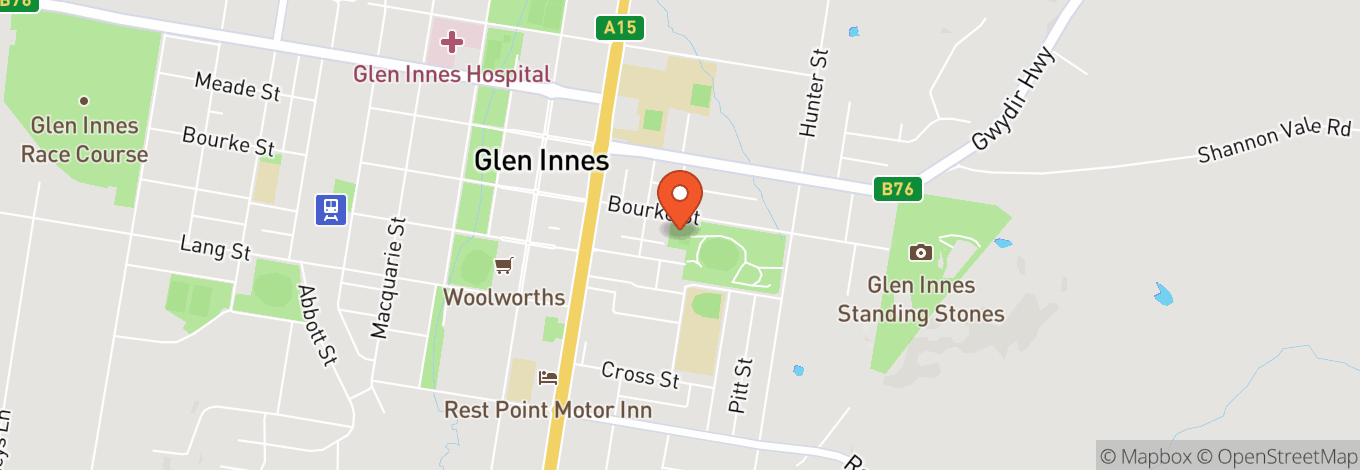 Map of Glen Innes Showground