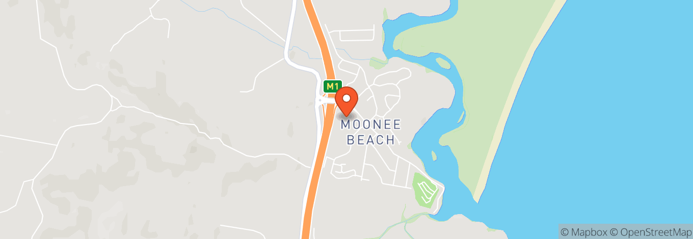 Map of Moonee Beach Tavern