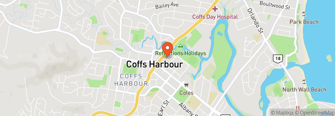 Map of C.ex Coffs