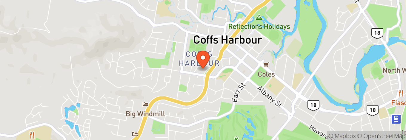 Map of Backroom - Coffs Harbour Hotel