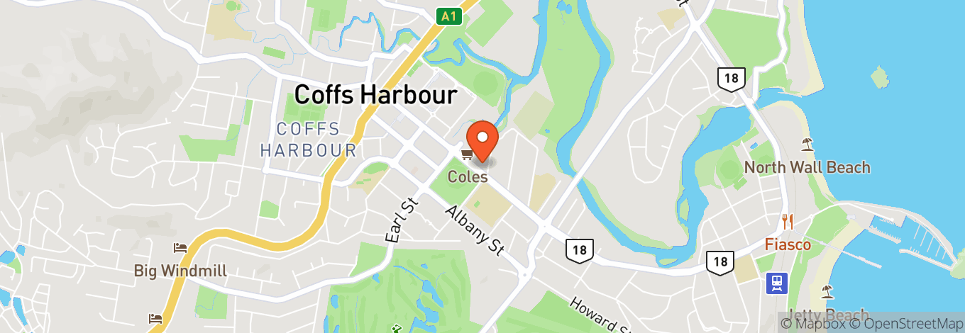 Map of North Coast Regional Botanic Garden