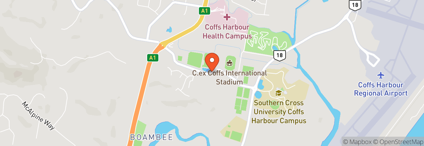 Map of Coffs International Stadium
